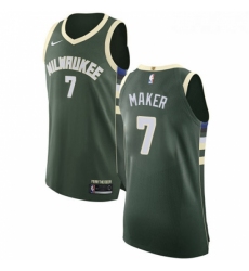 Youth Nike Milwaukee Bucks 7 Thon Maker Authentic Green Road NBA Jersey Icon Edition 