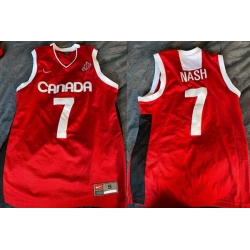 Men Canada Active Player Custom Red Basketball Jersey
