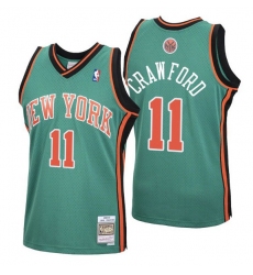 Men New York Knicks 11 Jamal Crawford 2006 07 Green Swingman Stitched Jersey