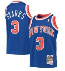 Men New York Knicks 3 Starks M&N Jersey