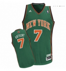 Mens Adidas New York Knicks 7 Carmelo Anthony Swingman Green NBA Jersey