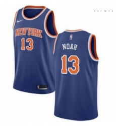 Mens Nike New York Knicks 13 Joakim Noah Swingman Royal Blue NBA Jersey Icon Edition
