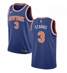 Mens Nike New York Knicks 3 John Starks Swingman Royal Blue NBA Jersey Icon Edition