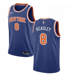 Mens Nike New York Knicks 8 Michael Beasley Swingman Royal Blue NBA Jersey Icon Edition 