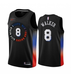 Nike New York Knicks 8 Kemba Walker Black NBA Swingman 2020 21 City Edition Jersey