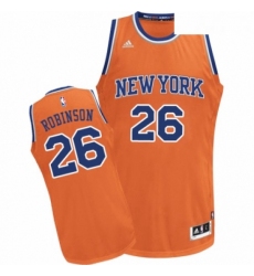 Youth Adidas New York Knicks 26 Mitchell Robinson Swingman Orange Alternate NBA Jersey 