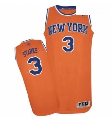 Youth Adidas New York Knicks 3 John Starks Authentic Orange Alternate NBA Jersey
