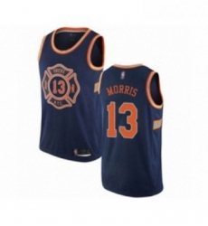 Youth New York Knicks 13 Marcus Morris Swingman Navy Blue Basketball Jersey City Edition 