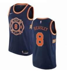 Youth Nike New York Knicks 8 Michael Beasley Swingman Navy Blue NBA Jersey City Edition 