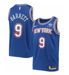 Youth  RJ Barrett Blue New York Knicks 2020 21 Swingman Player Jersey