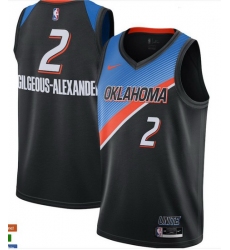 Nba Oklahoma City Thunder Shai Gilgeous-alexander 2 Nike City Edition Swingman Jersey