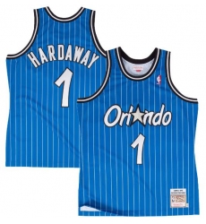 Men Nike Magic 1 Tim Hardway Blue Throwback NBA Prinstips Stitched Jersey