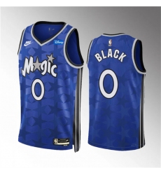 Men Orlando Magic 0 Anthony Black Blue 2023 24 Classic Edition Stitched Basketball Jersey