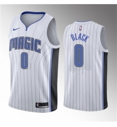 Men Orlando Magic 0 Anthony Black White 2023 Draft Association Edition Stitched Basketball Jersey