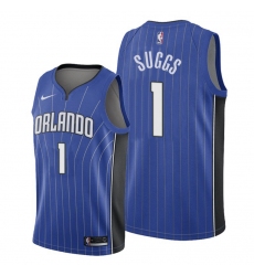Men Orlando Magic 1 Jalen Suggs 2018 19 Icon Edition Blue NBA Jersey