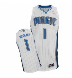 Mens Adidas Orlando Magic 1 Tracy Mcgrady Authentic White Home NBA Jersey