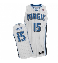 Mens Adidas Orlando Magic 15 Vince Carter Authentic White Home NBA Jersey