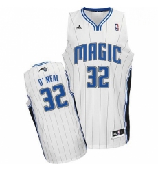 Mens Adidas Orlando Magic 32 Shaquille ONeal Swingman White Home NBA Jersey