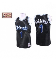 Mens Mitchell and Ness Orlando Magic 1 Tracy Mcgrady Authentic Black Throwback NBA Jersey