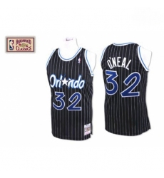 Mens Mitchell and Ness Orlando Magic 32 Shaquille ONeal Authentic Black Throwback NBA Jersey