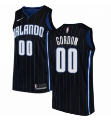 Mens Nike Orlando Magic 0 Aaron Gordon Authentic Black Alternate NBA Jersey Statement Edition