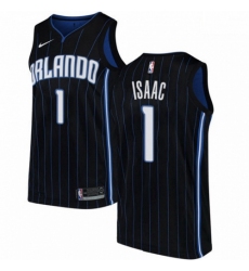 Mens Nike Orlando Magic 1 Jonathan Isaac Authentic Black Alternate NBA Jersey Statement Edition