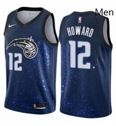 Mens Nike Orlando Magic 12 Dwight Howard Swingman Blue NBA Jersey City Edition 