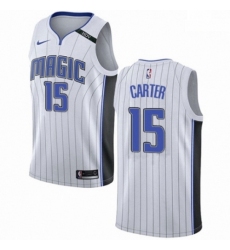 Mens Nike Orlando Magic 15 Vince Carter Authentic NBA Jersey Association Edition