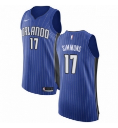 Mens Nike Orlando Magic 17 Jonathon Simmons Authentic Royal Blue Road NBA Jersey Icon Edition 