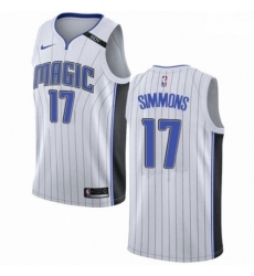 Mens Nike Orlando Magic 17 Jonathon Simmons Swingman NBA Jersey Association Edition 