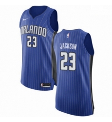 Mens Nike Orlando Magic 23 Justin Jackson Authentic Royal Blue NBA Jersey Icon Edition 
