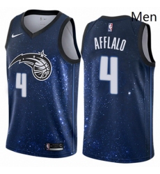 Mens Nike Orlando Magic 4 Arron Afflalo Authentic Blue NBA Jersey City Edition 