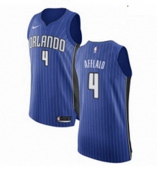 Mens Nike Orlando Magic 4 Arron Afflalo Authentic Royal Blue Road NBA Jersey Icon Edition 