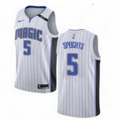 Mens Nike Orlando Magic 5 Marreese Speights Authentic NBA Jersey Association Edition 