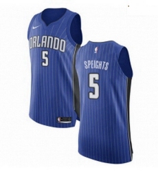 Mens Nike Orlando Magic 5 Marreese Speights Authentic Royal Blue Road NBA Jersey Icon Edition 