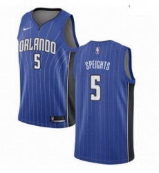 Mens Nike Orlando Magic 5 Marreese Speights Swingman Royal Blue Road NBA Jersey Icon Edition 