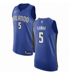 Mens Nike Orlando Magic 5 Mohamed Bamba Authentic Royal Blue NBA Jersey Icon Edition 