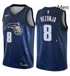Mens Nike Orlando Magic 8 Mario Hezonja Authentic Blue NBA Jersey City Edition