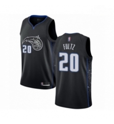 Mens Orlando Magic 20 Markelle Fultz Authentic Black Basketball Jersey City Edition 
