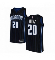 Mens Orlando Magic 20 Markelle Fultz Authentic Black Basketball Jersey Statement Edition 