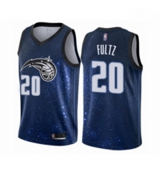 Mens Orlando Magic 20 Markelle Fultz Authentic Blue Basketball Jersey City Edition 