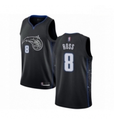 Mens Orlando Magic 8 Terrence Ross Authentic Black Basketball Jersey City Edition