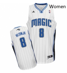 Womens Adidas Orlando Magic 8 Mario Hezonja Swingman White Home NBA Jersey