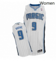 Womens Adidas Orlando Magic 9 Nikola Vucevic Authentic White Home NBA Jersey