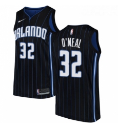 Womens Nike Orlando Magic 32 Shaquille ONeal Swingman Black Alternate NBA Jersey Statement Edition