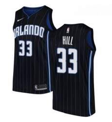 Womens Nike Orlando Magic 33 Grant Hill Authentic Black Alternate NBA Jersey Statement Edition