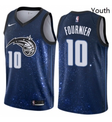 Youth Nike Orlando Magic 10 Evan Fournier Swingman Blue NBA Jersey City Edition