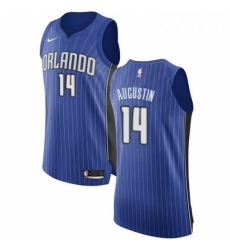 Youth Nike Orlando Magic 14 DJ Augustin Authentic Royal Blue Road NBA Jersey Icon Edition