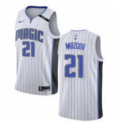 Youth Nike Orlando Magic 21 Timofey Mozgov Swingman White NBA Jersey Association Edition 