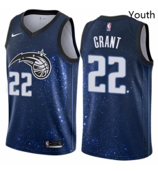 Youth Nike Orlando Magic 22 Jerian Grant Swingman Blue NBA Jersey City Edition 